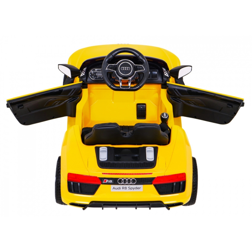 Elektromobilis Audi R8, Yellow-Elektromobiliai vaikams, Mašinos-e-vaikas