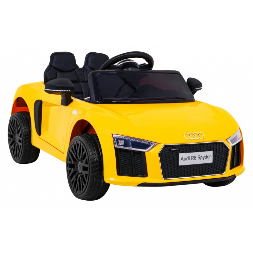 Elektromobilis Audi R8, Yellow-Elektromobiliai vaikams, Mašinos-e-vaikas