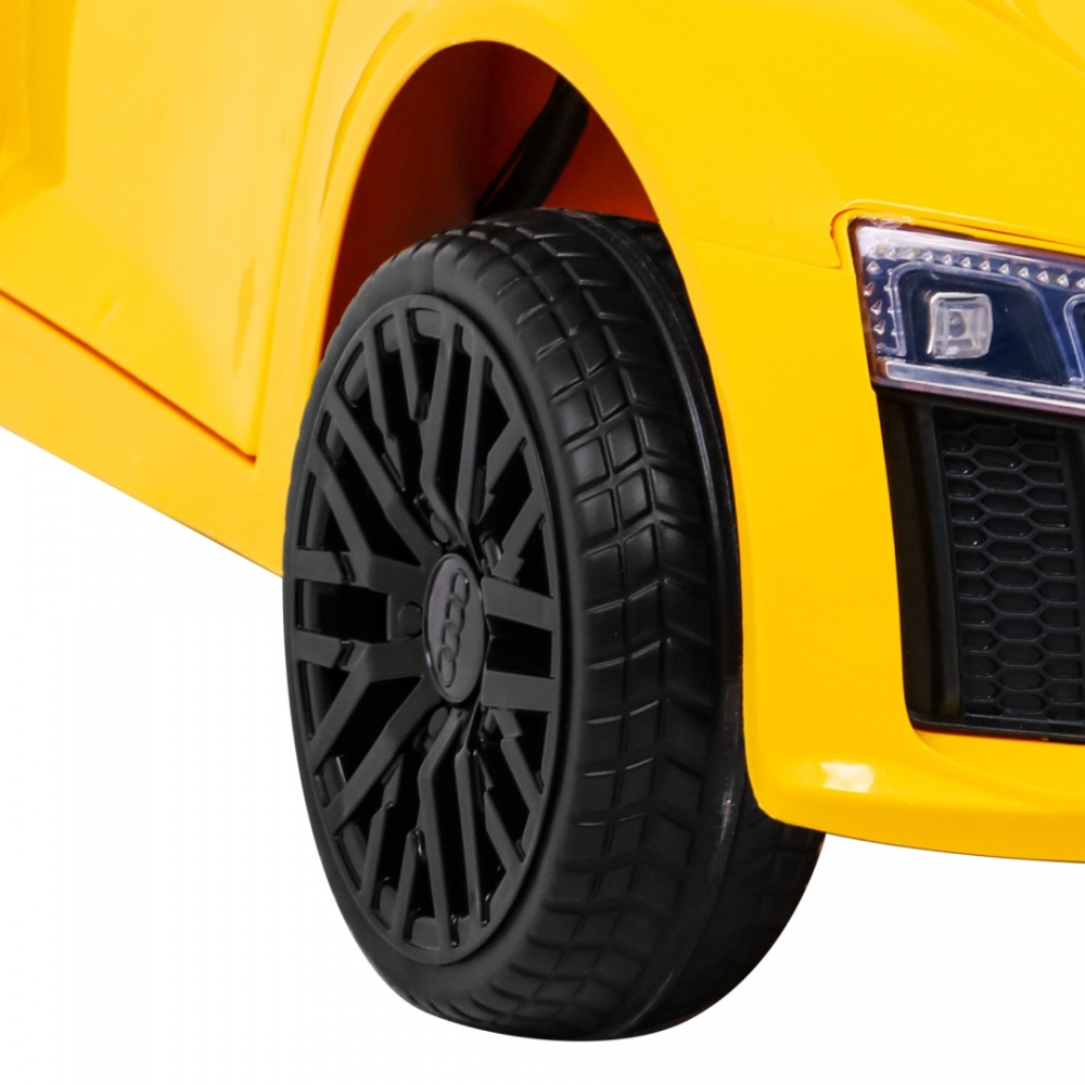 Elektromobilis Audi R8, Yellow-Elektromobiliai vaikams, Mašinos-e-vaikas
