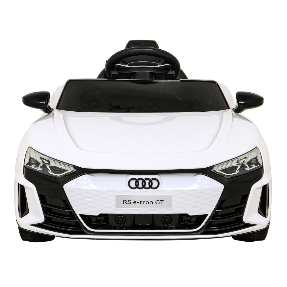 Elektromobilis Audi RS E-Tron GT, 4x4 pavara, White-Elektromobiliai vaikams, Mašinos-e-vaikas