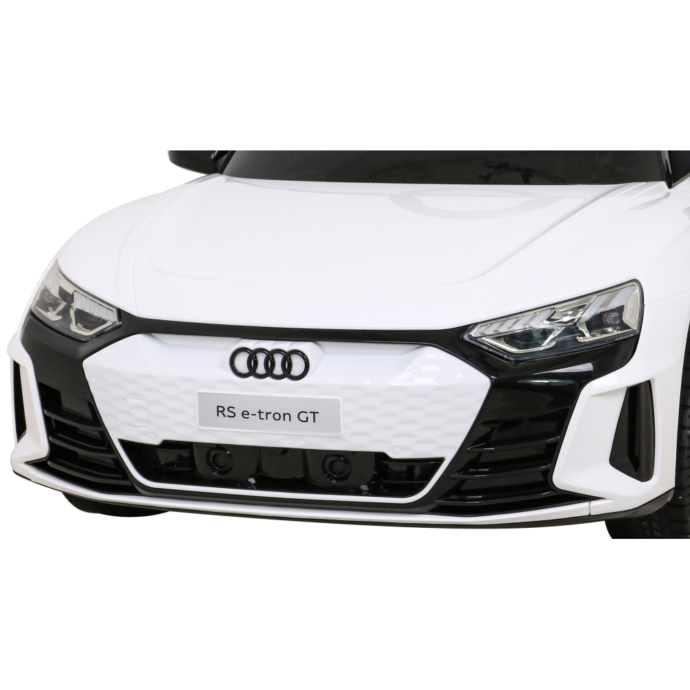 Elektromobilis Audi RS E-Tron GT, 4x4 pavara, White-Elektromobiliai vaikams, Mašinos-e-vaikas