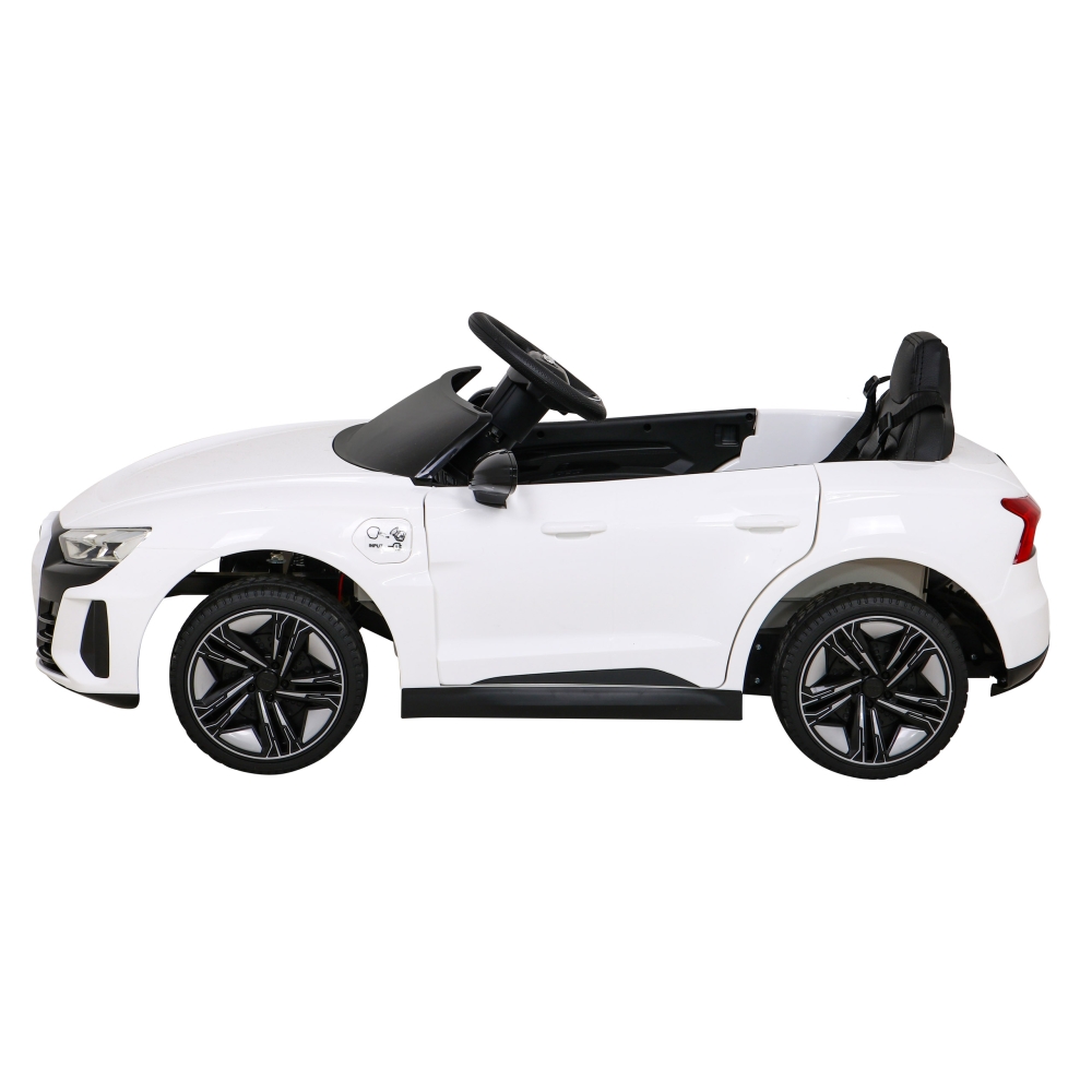 Elektromobilis Audi RS E-Tron GT, 4x4 pavara, White-Elektromobiliai vaikams, Mašinos-e-vaikas