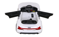 Elektromobilis Audi RS E-Tron GT, 4x4 pavara, White-Elektromobiliai vaikams, Mašinos-e-vaikas