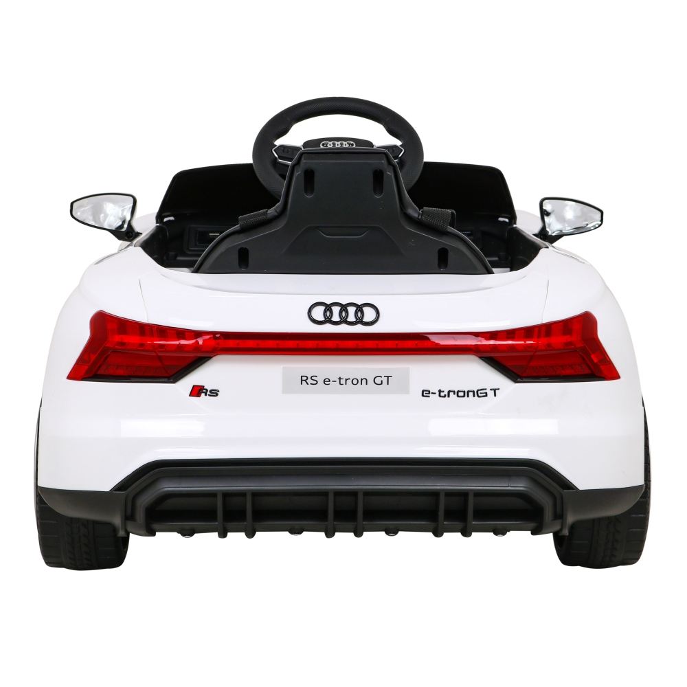 Elektromobilis Audi RS E-Tron GT, 4x4 pavara, White-Elektromobiliai vaikams, Mašinos-e-vaikas
