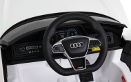 Elektromobilis Audi RS E-Tron GT, 4x4 pavara, White-Elektromobiliai vaikams, Mašinos-e-vaikas