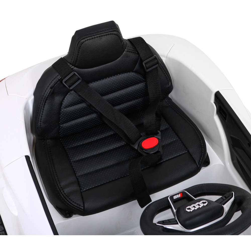 Elektromobilis Audi RS E-Tron GT, 4x4 pavara, White-Elektromobiliai vaikams, Mašinos-e-vaikas