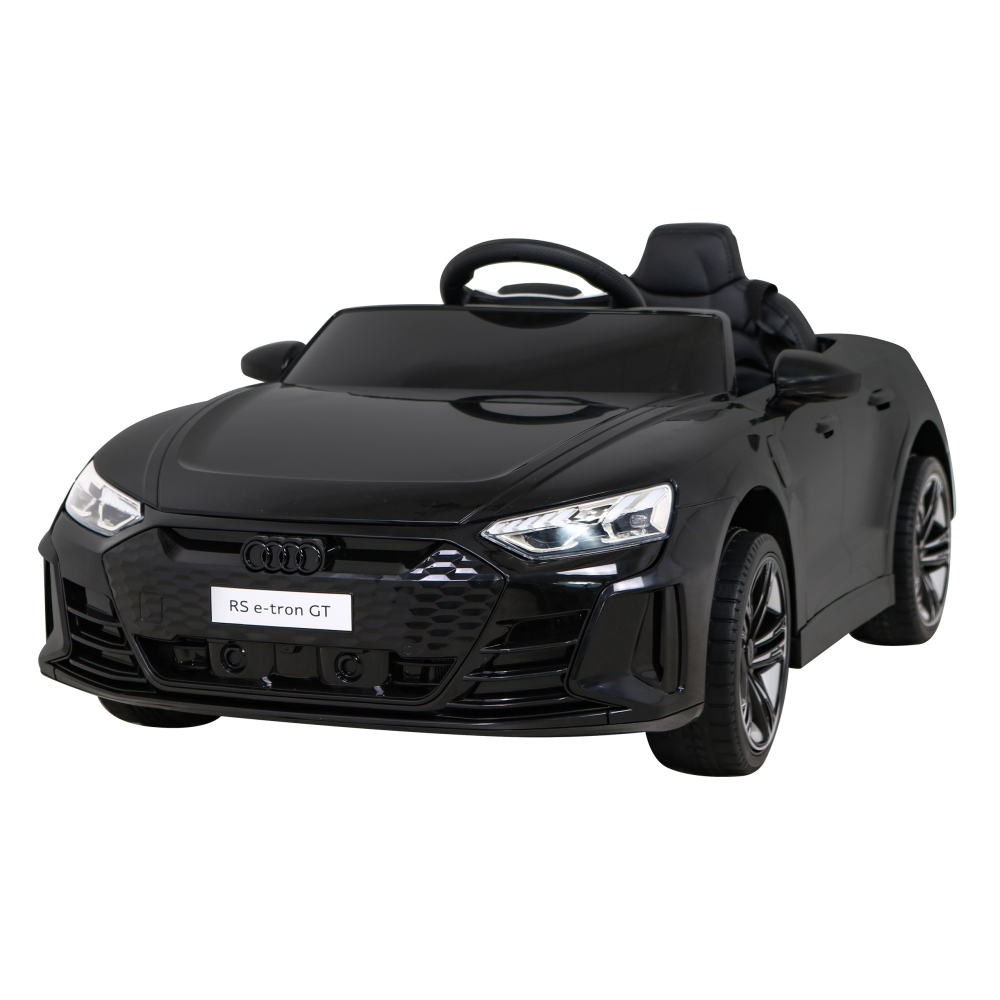 Elektromobilis Audi RS E-Tron GT, 4x4 pavara, Black-Elektromobiliai vaikams, Mašinos-e-vaikas