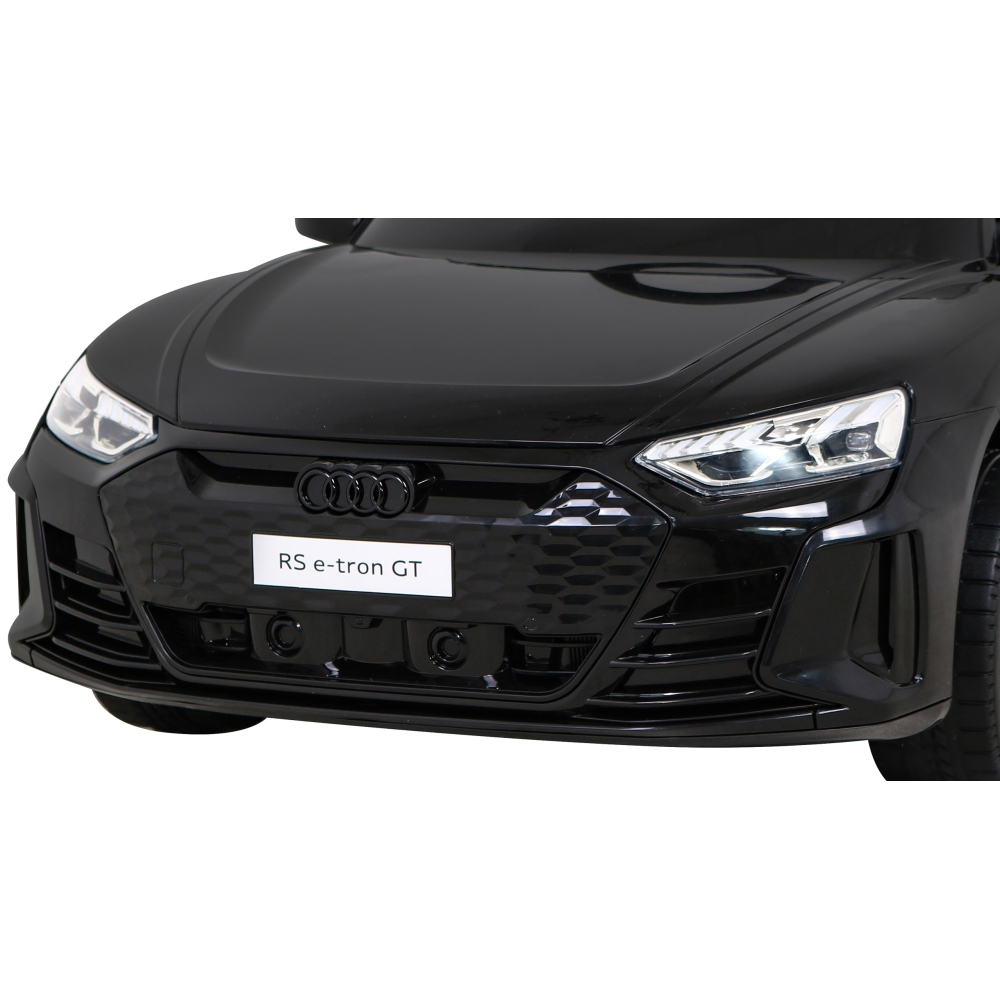 Elektromobilis Audi RS E-Tron GT, 4x4 pavara, Black-Elektromobiliai vaikams, Mašinos-e-vaikas