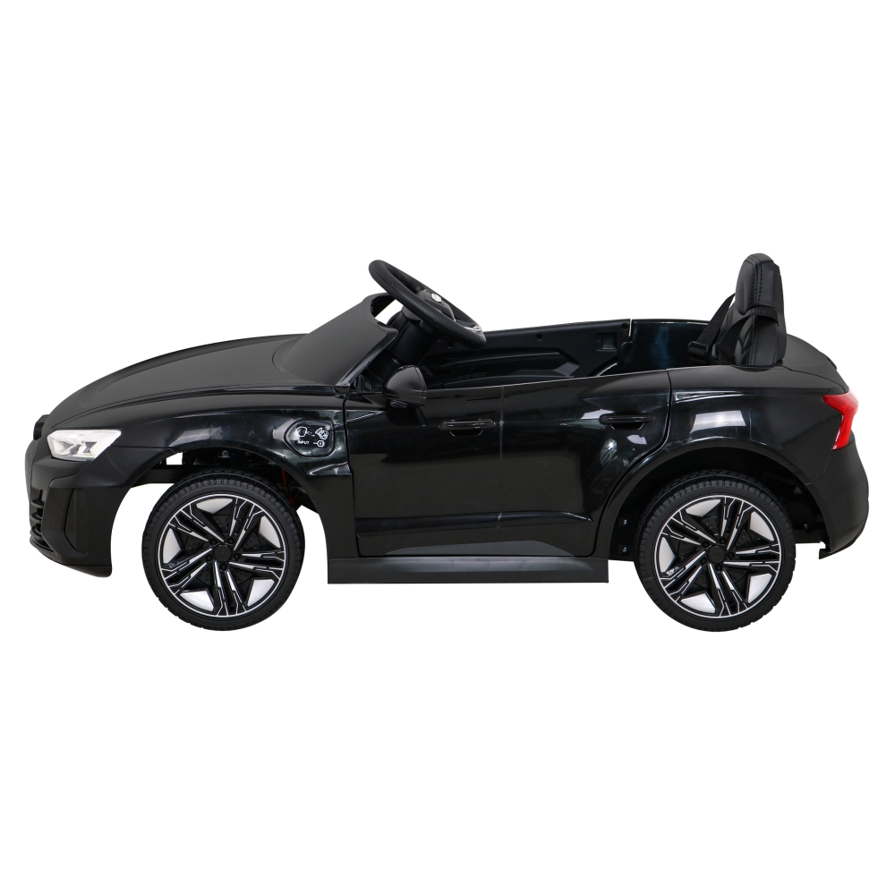 Elektromobilis Audi RS E-Tron GT, 4x4 pavara, Black-Elektromobiliai vaikams, Mašinos-e-vaikas
