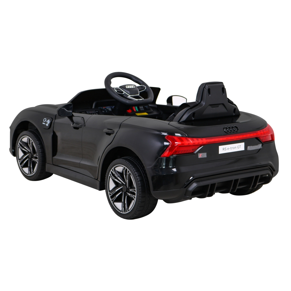Elektromobilis Audi RS E-Tron GT, 4x4 pavara, Black-Elektromobiliai vaikams, Mašinos-e-vaikas
