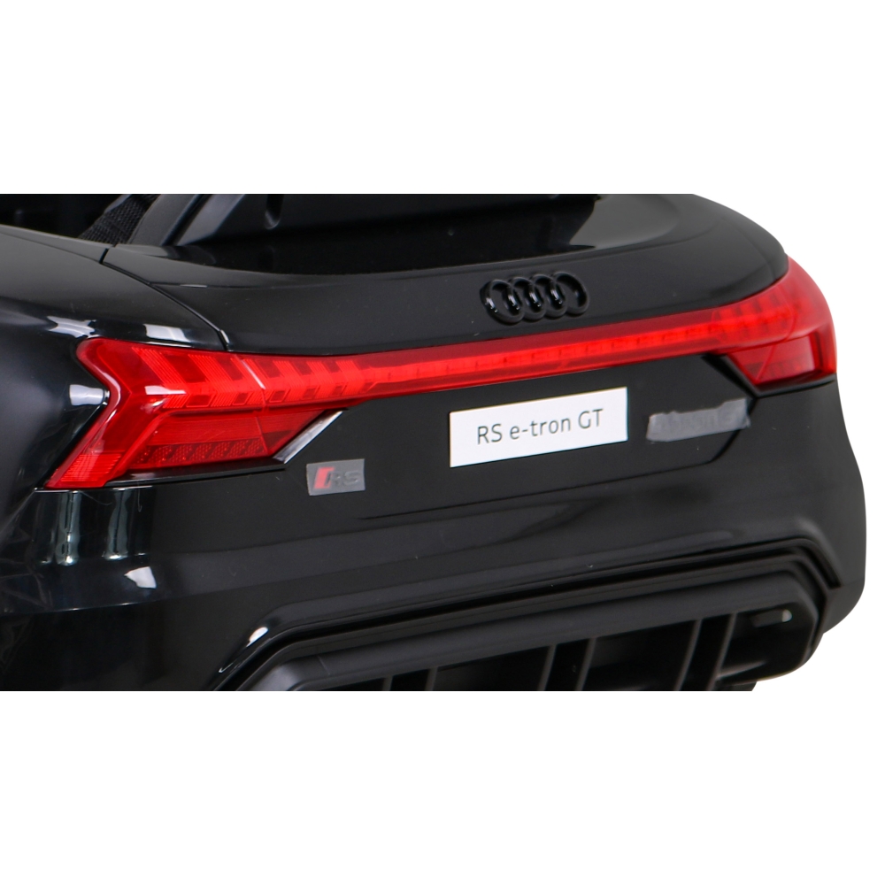 Elektromobilis Audi RS E-Tron GT, 4x4 pavara, Black-Elektromobiliai vaikams, Mašinos-e-vaikas