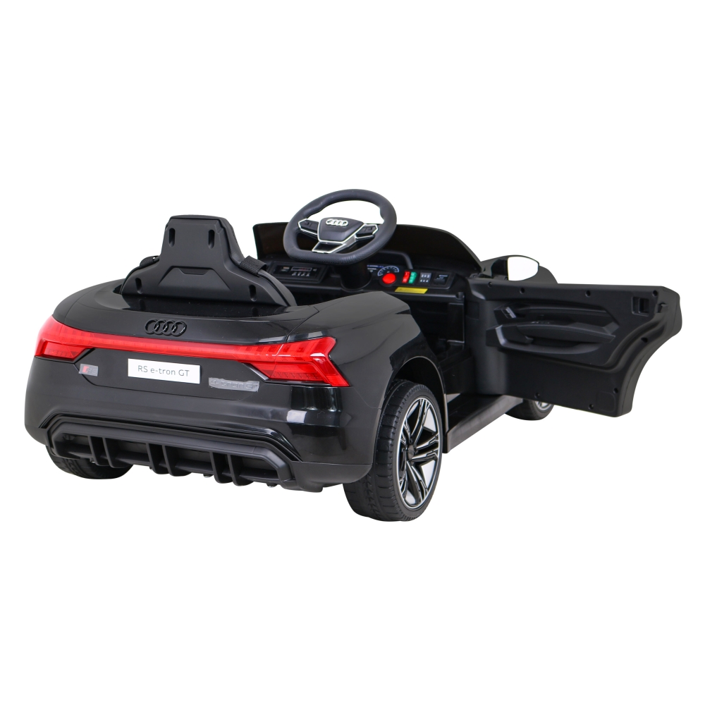 Elektromobilis Audi RS E-Tron GT, 4x4 pavara, Black-Elektromobiliai vaikams, Mašinos-e-vaikas