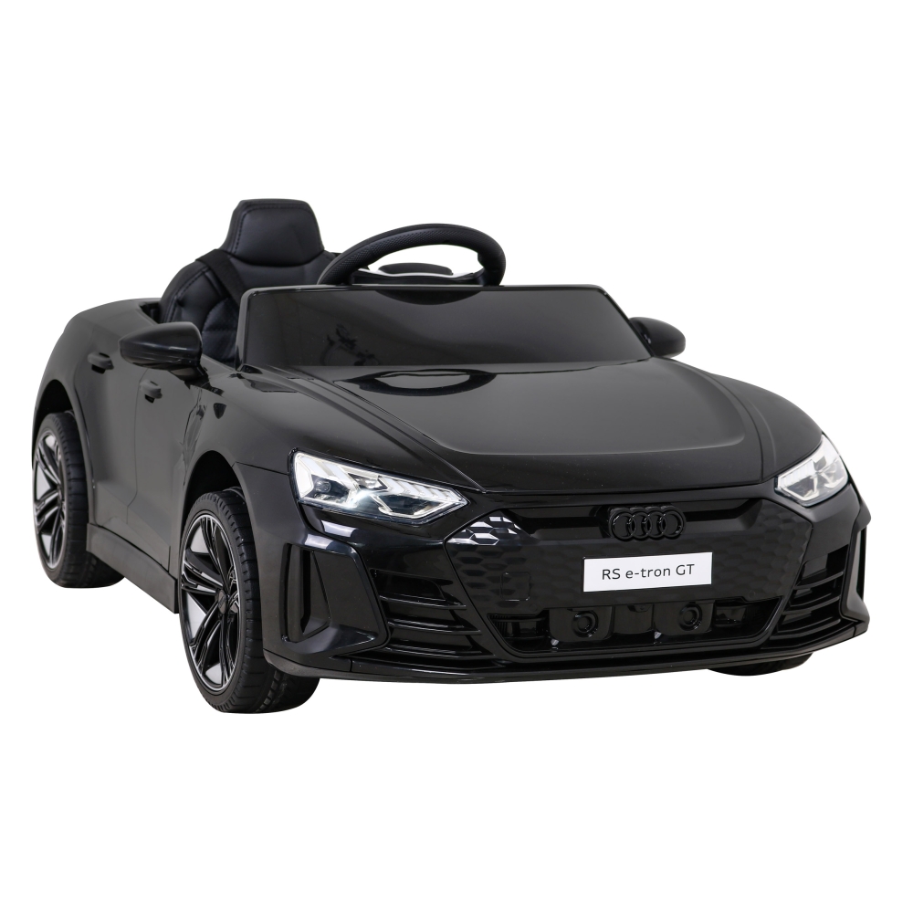 Elektromobilis Audi RS E-Tron GT, 4x4 pavara, Black-Elektromobiliai vaikams, Mašinos-e-vaikas