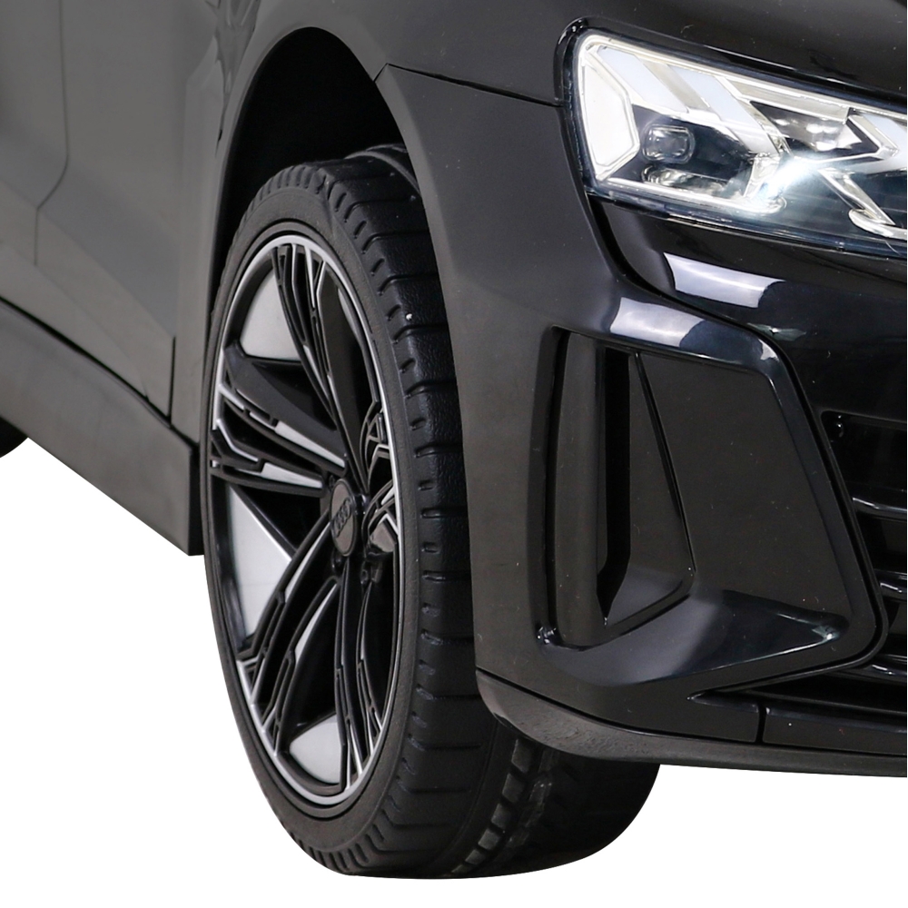 Elektromobilis Audi RS E-Tron GT, 4x4 pavara, Black-Elektromobiliai vaikams, Mašinos-e-vaikas