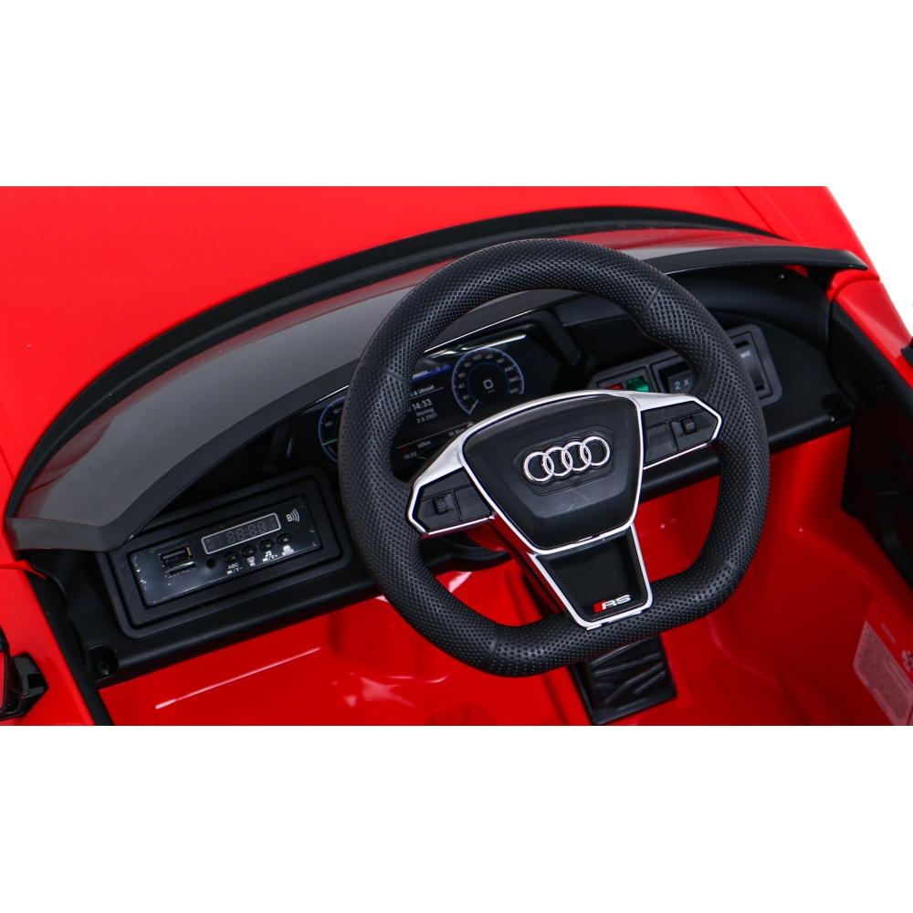 Elektromobilis Audi RS E-Tron GT, 4x4 pavara, Red-Elektromobiliai vaikams, Mašinos-e-vaikas