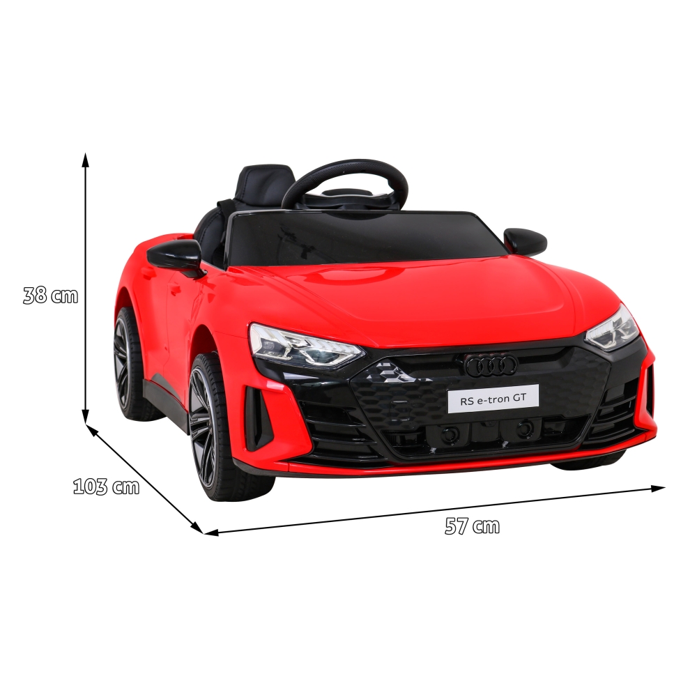 Elektromobilis Audi RS E-Tron GT, 4x4 pavara, Red-Elektromobiliai vaikams, Mašinos-e-vaikas