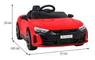 Elektromobilis Audi RS E-Tron GT, 4x4 pavara, Red-Elektromobiliai vaikams, Mašinos-e-vaikas