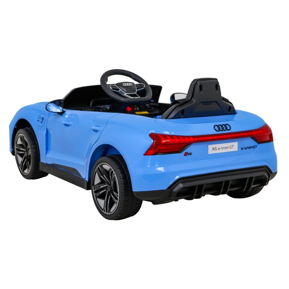 Elektromobilis Audi RS E-Tron GT, 4x4 pavara, Blue-Elektromobiliai vaikams, Mašinos-e-vaikas