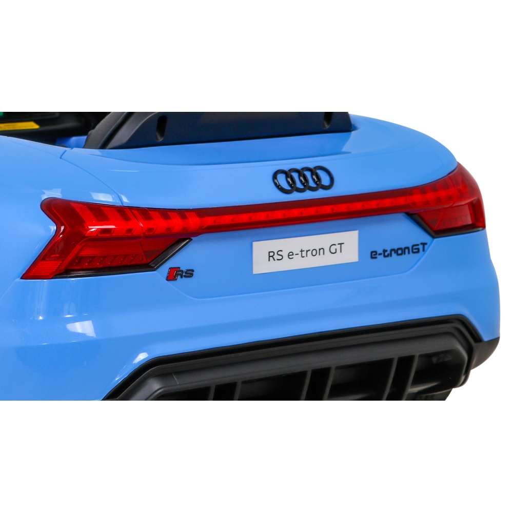 Elektromobilis Audi RS E-Tron GT, 4x4 pavara, Blue-Elektromobiliai vaikams, Mašinos-e-vaikas
