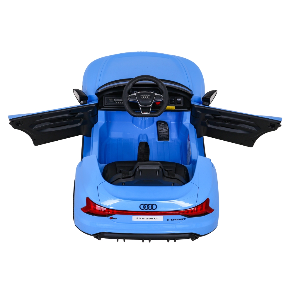 Elektromobilis Audi RS E-Tron GT, 4x4 pavara, Blue-Elektromobiliai vaikams, Mašinos-e-vaikas