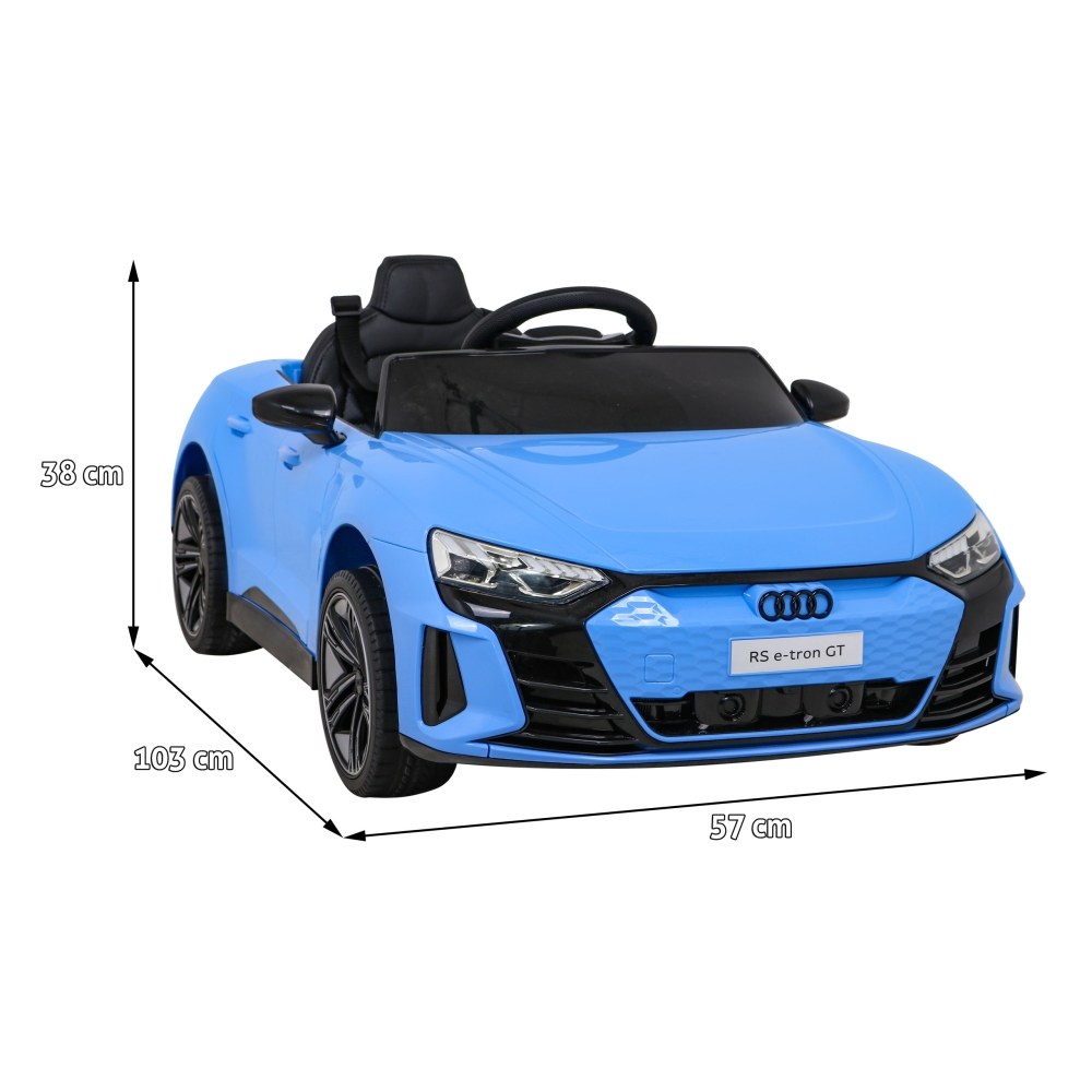 Elektromobilis Audi RS E-Tron GT, 4x4 pavara, Blue-Elektromobiliai vaikams, Mašinos-e-vaikas