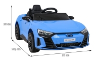 Elektromobilis Audi RS E-Tron GT, 4x4 pavara, Blue-Elektromobiliai vaikams, Mašinos-e-vaikas