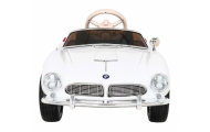 Autko BMW 507 Retro elektryczne dla dzieci Biały roadster