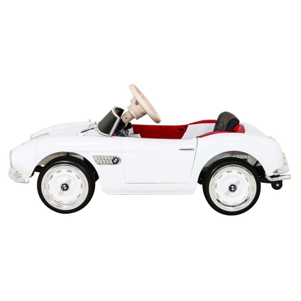 Elektromobilis BMW 507 Retro, White-Elektromobiliai vaikams, Mašinos-e-vaikas