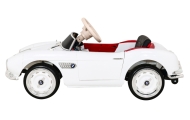 Autko BMW 507 Retro elektryczne dla dzieci Biały roadster