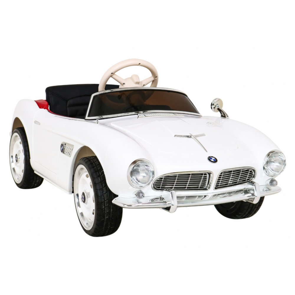Elektromobilis BMW 507 Retro, White-Elektromobiliai vaikams, Mašinos-e-vaikas