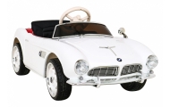 Elektromobilis BMW 507 Retro, White-Elektromobiliai vaikams, Mašinos-e-vaikas