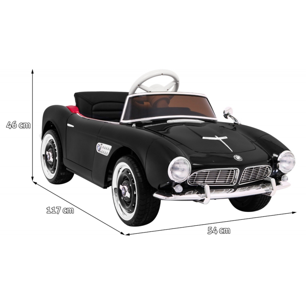 Elektromobilis BMW 507 Retro, Black-Elektromobiliai vaikams, Mašinos-e-vaikas