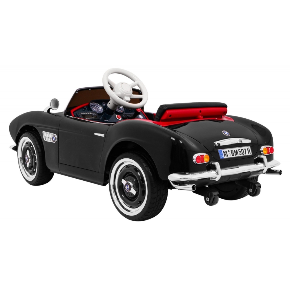 Elektromobilis BMW 507 Retro, Black-Elektromobiliai vaikams, Mašinos-e-vaikas