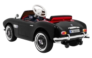 Autko BMW 507 Retro elektryczne dla dzieci Czarny Roadster