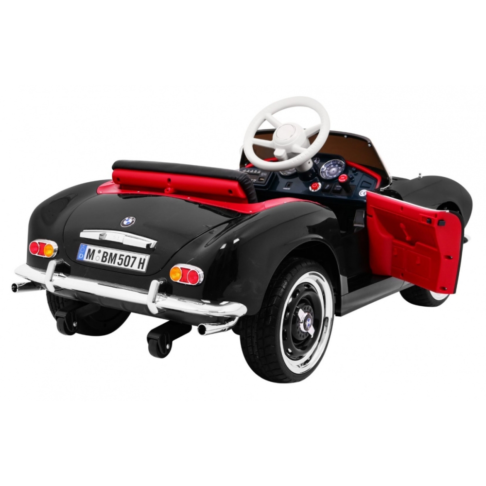 Elektromobilis BMW 507 Retro, Black-Elektromobiliai vaikams, Mašinos-e-vaikas