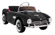 Autko BMW 507 Retro elektryczne dla dzieci Czarny Roadster