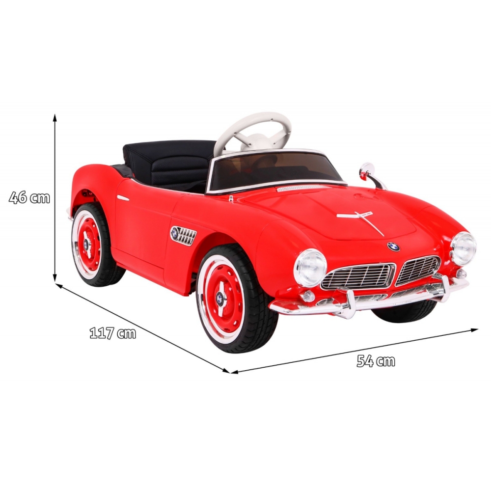 Elektromobilis BMW 507 Retro, Red-Elektromobiliai vaikams, Mašinos-e-vaikas