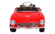 Autko BMW 507 Retro elektryczne dla dzieci Czerwony + Audio LED + Pilot + Ekoskóra + EVA + Wolny Start