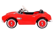 Autko BMW 507 Retro elektryczne dla dzieci Czerwony + Audio LED + Pilot + Ekoskóra + EVA + Wolny Start