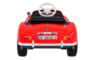 Autko BMW 507 Retro elektryczne dla dzieci Czerwony + Audio LED + Pilot + Ekoskóra + EVA + Wolny Start