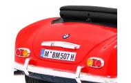 Autko BMW 507 Retro elektryczne dla dzieci Czerwony + Audio LED + Pilot + Ekoskóra + EVA + Wolny Start