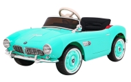 Autko BMW 507 Retro elektryczne dla dzieci Zielony + Audio LED + Pilot + Ekoskóra + EVA + Wolny Start