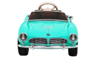 Autko BMW 507 Retro elektryczne dla dzieci Zielony + Audio LED + Pilot + Ekoskóra + EVA + Wolny Start