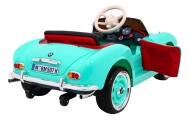 Autko BMW 507 Retro elektryczne dla dzieci Zielony + Audio LED + Pilot + Ekoskóra + EVA + Wolny Start