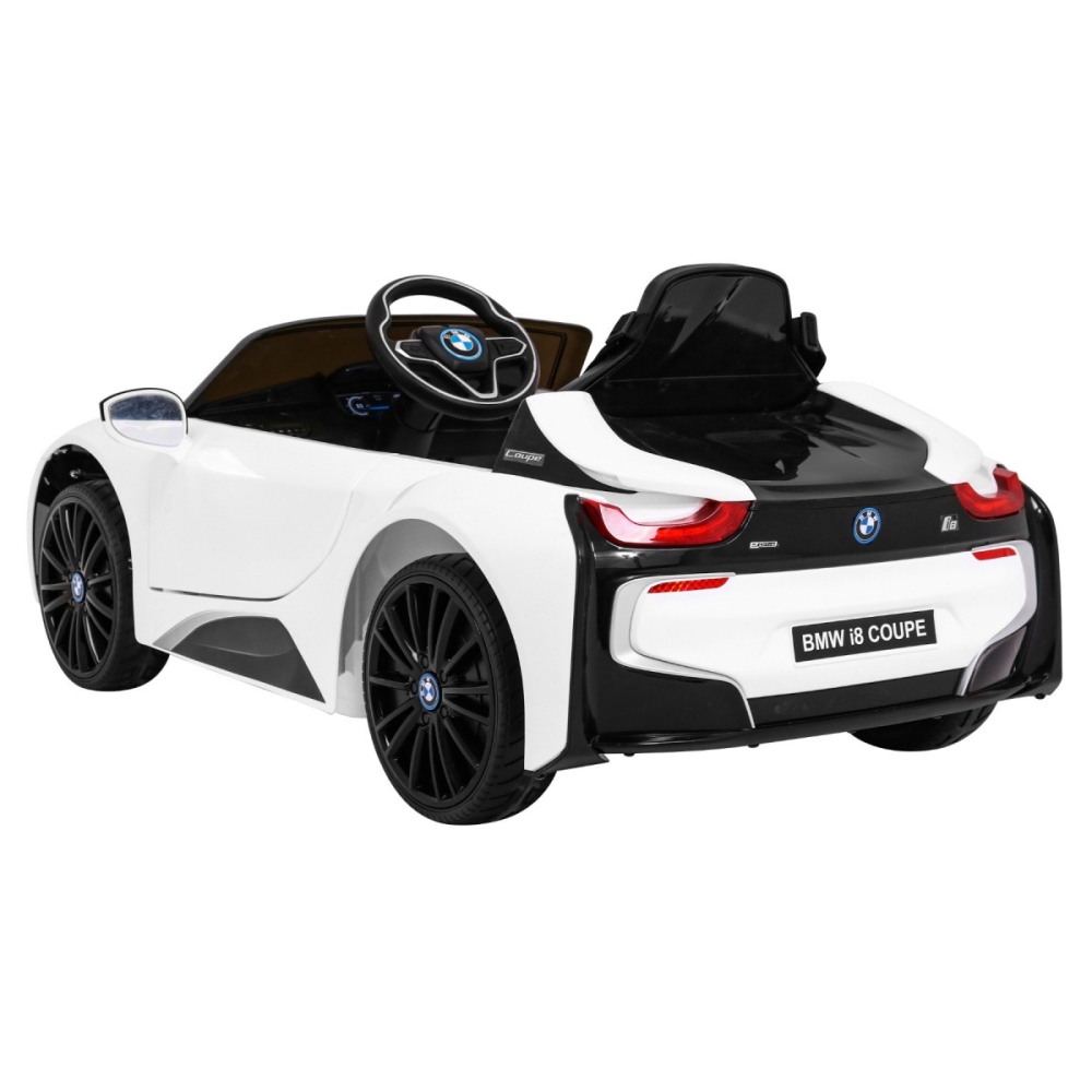 Elektromobilis BMW I8, White-Elektromobiliai vaikams, Mašinos-e-vaikas