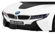 BMW I8 Lift Auto na akumulator Biały + Pilot + Wolny Start + 3-pkt pasy + MP3 USB + LED