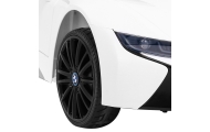 BMW I8 Lift Auto na akumulator Biały + Pilot + Wolny Start + 3-pkt pasy + MP3 USB + LED