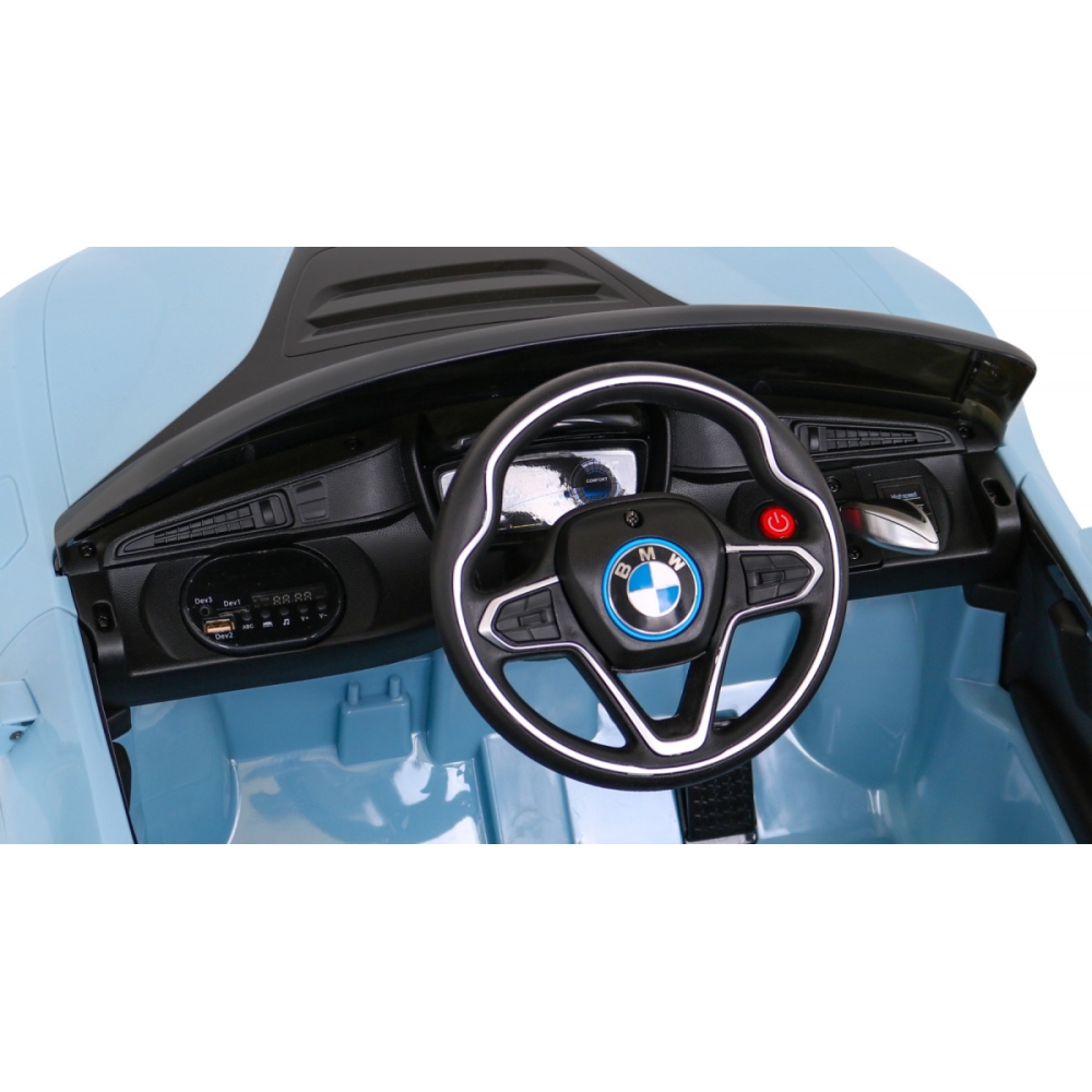 Elektromobilis BMW I8, mėlynas-Elektromobiliai vaikams, Mašinos-e-vaikas