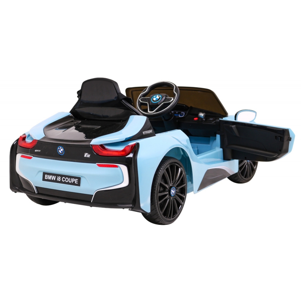Elektromobilis BMW I8, mėlynas-Elektromobiliai vaikams, Mašinos-e-vaikas