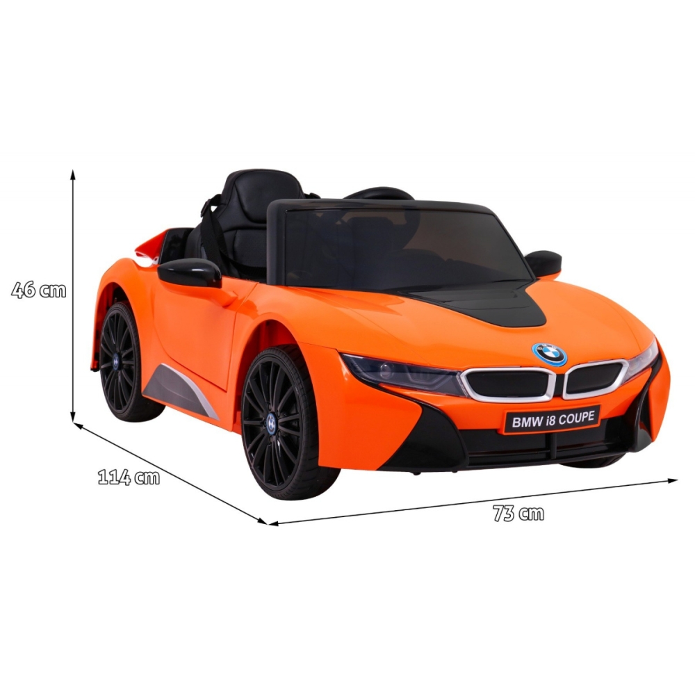 Elektromobilis BMW I8, Orange-Elektromobiliai vaikams, Mašinos-e-vaikas